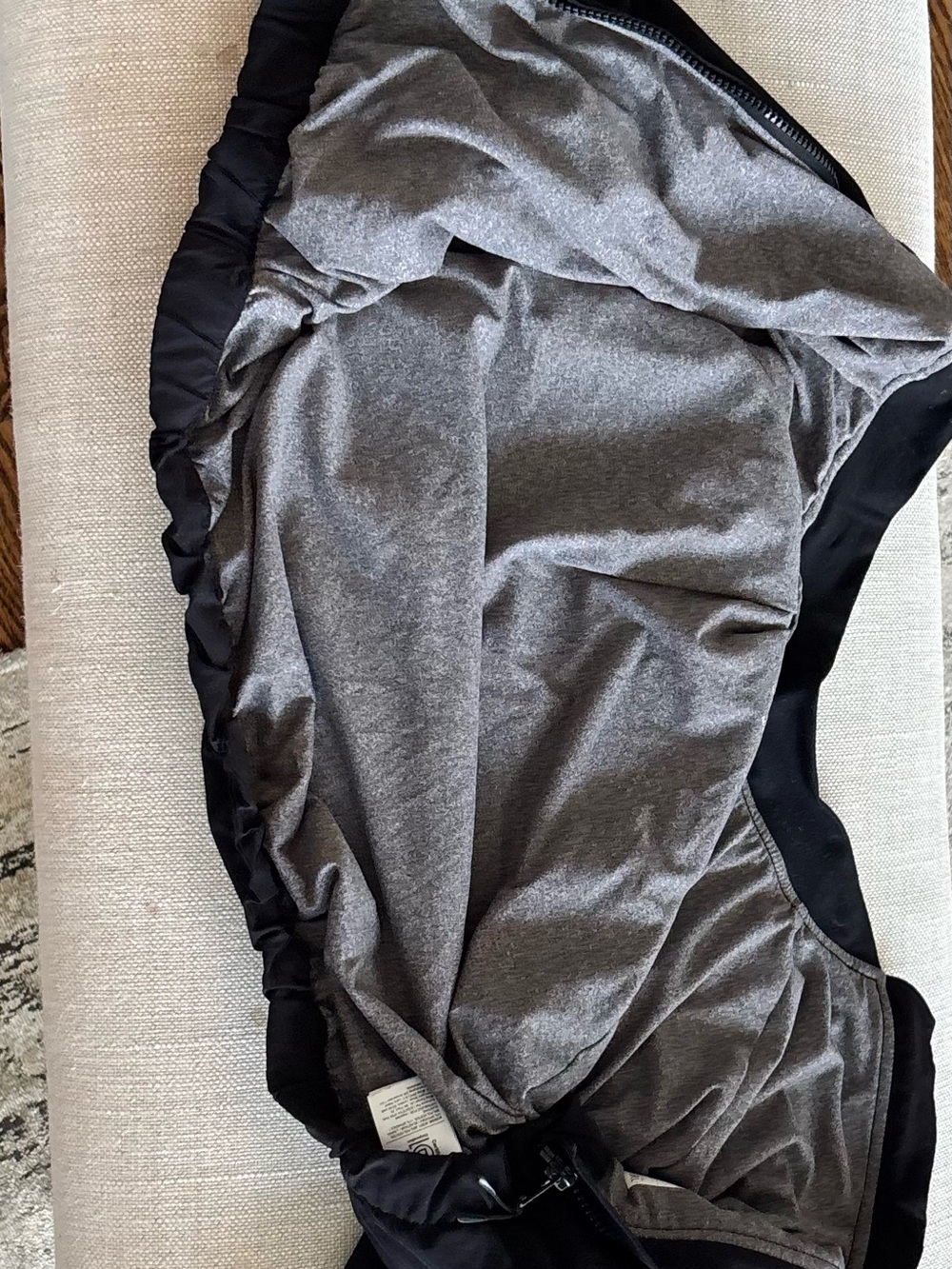 Athleta Gray and Black Coat